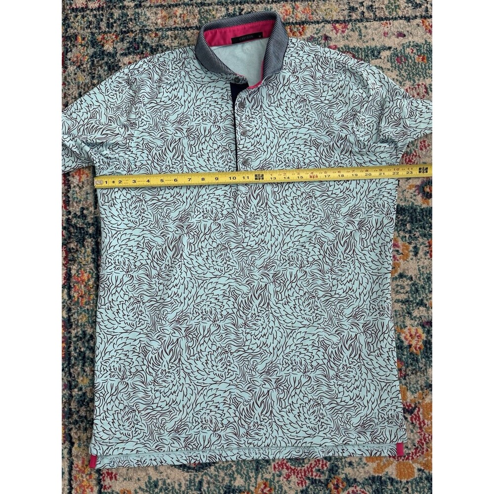 Greyson Den of Thieves Blue Golf Polo Men’s Size Medium - Picture 5 of 7